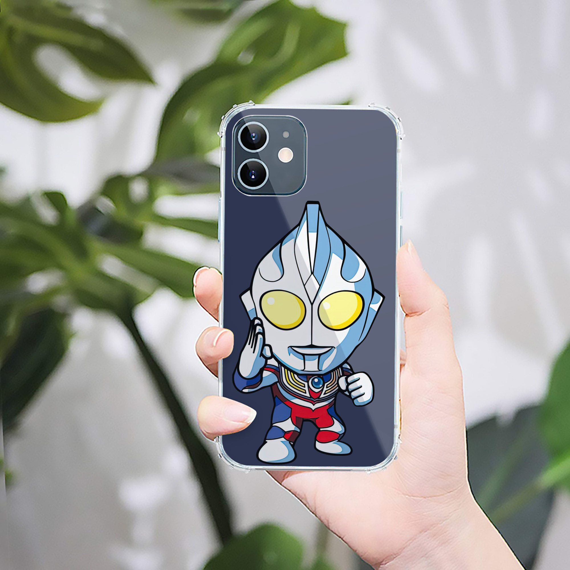 （画像用） ウルトラマン Ultraman 【iPhone 12シリーズ対応】透明スマホケース（クリアソフトケース）